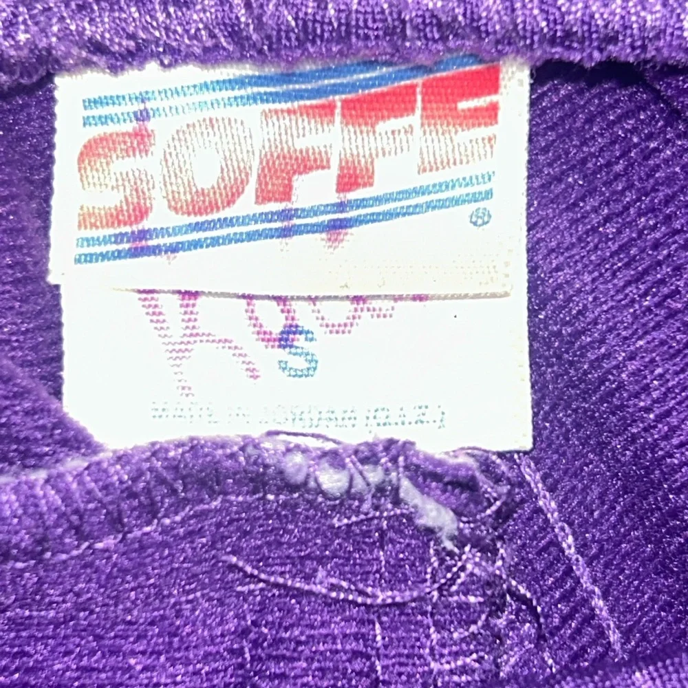 Soffe Purple Athletic Joggers Junior Size S Cheer Practice Drawstring Waist‎